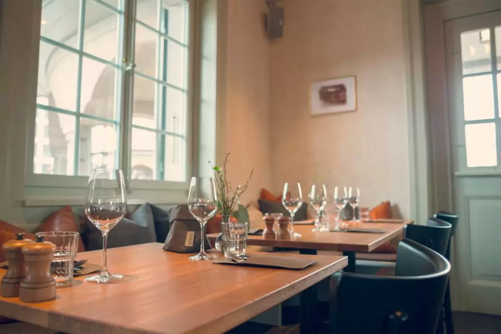 Table at Restaurant Freibank | Stay Kooook Bern Wankdorf