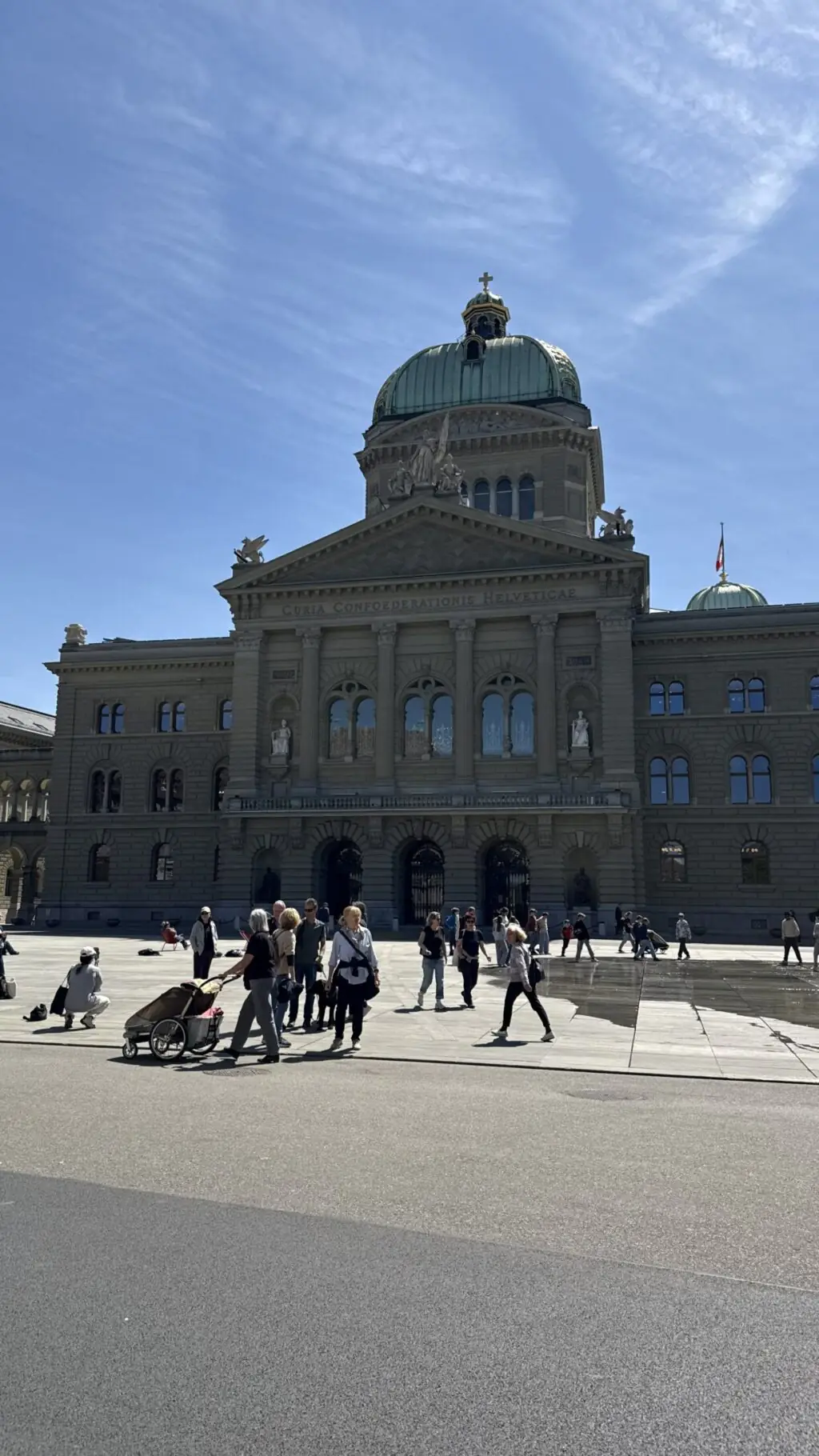 Federal Palace on Bundesplatz in Bern.