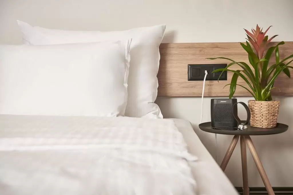 Double beds and charging ports near Beds, Stay Kooook Accommodation